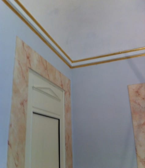 Gilding, faux marble and whitening
