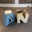 Extra large size wooden letters Jane Harman Restorer Firenze