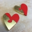 Red and gold heart puzzle Jane Harman Restorer Firenze