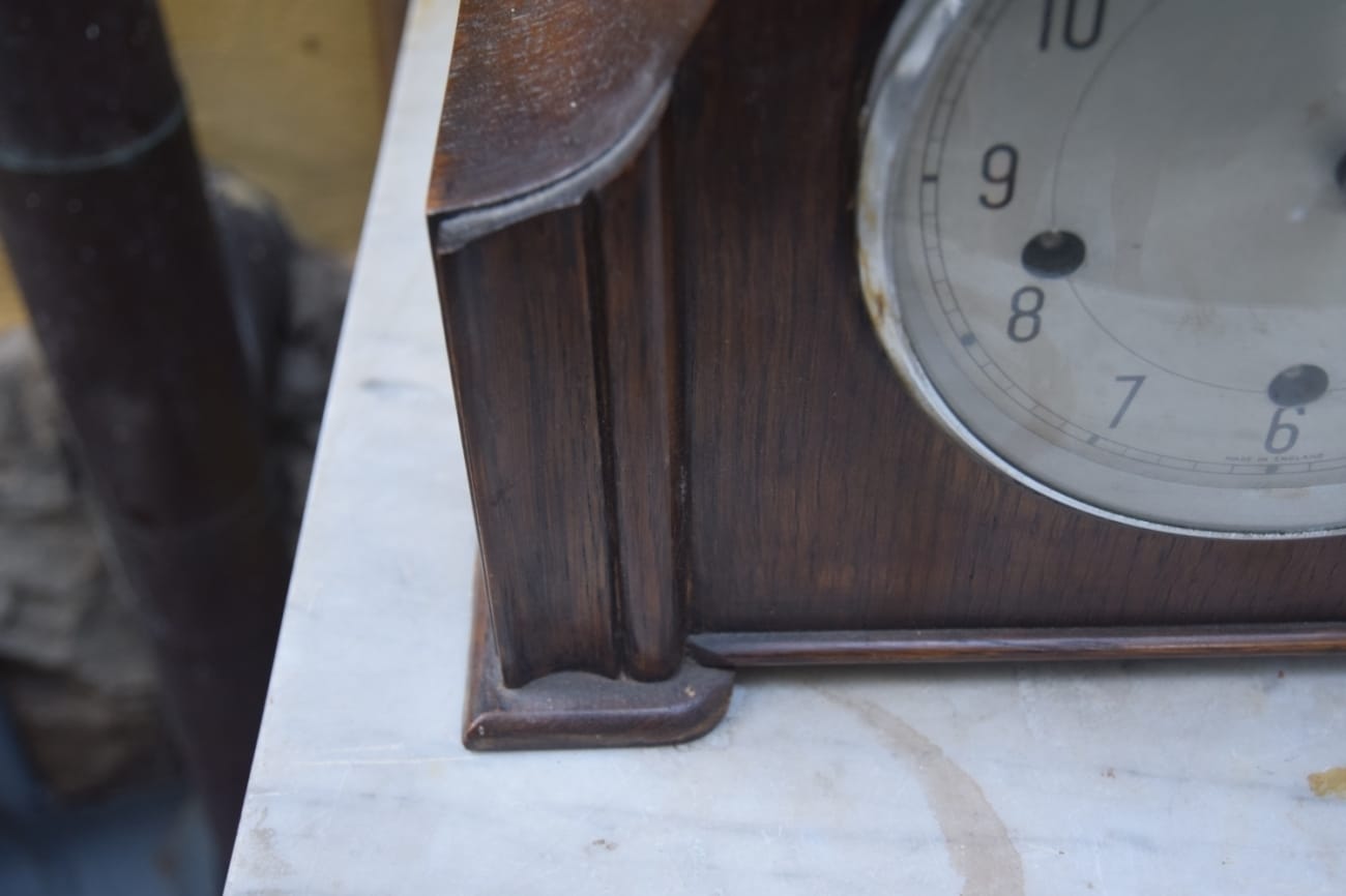 Clock early 1900's Jane Harman storage and furniture restoration in Florence